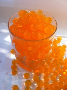 Wasserperlen-orange-10-Gramm-
