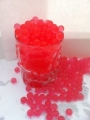 Bunte Blumenerde Wasserperlen Gel  rot 50 Gramm